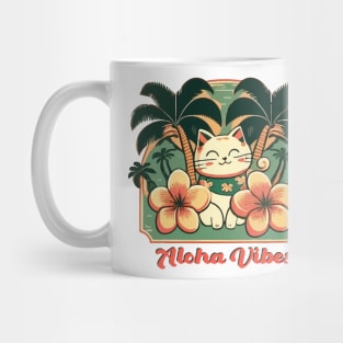 Aloha Vibes Kitty Mug